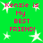 Green background with white stars and repeated pink text reading 'Kenzie is My BEST FRIEND!' in pixelated font.