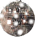 A spherical object with a overlay and scattered white circular highlights, displayed in a of nine positions with varying highlight placements