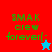 Pixelated text 'smaK crew forever[:' on red and blue backgrounds with a star icon changing from light blue to red.