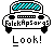 Pixelated taxi icon with cyan checkered roof and black wheels, displaying text below it that changes across frames.