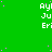 Green background with repeated white text 'Ayl Ju Eri' and scattered purple dots, partially obscured by a gray rectangle in the bottom-right corner.