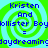 Pixelated text reads "Kristen And Boylister = daydreaming" over a green and cyan spiral background, repeated in four quadrants.