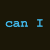 Pixelated text in blue, green, yellow, and red on a dark background with three small yellow dots below.