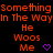 A static digital image displays repeated orange text on a black background with purple heart symbols, arranged in three horizontal