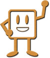 Two static frames of a cartoon character icon with Thai text below each frame, showing slight variations in the character's outline and color saturation.