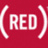 Red background with white text and symbols: two 'RED' words flanking a central X, each enclosed in parentheses, with 'Join' below the right 'RED'.