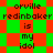 Green and red pixelated background with repeated text 'orville redinbaker is my idol' in black font