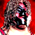 A 2x2 contact sheet of a pixelated animated icon featuring a wrestler with long brown hair and face paint, alongside text reading 'CoolBuddy.com' on a blue background in one frame.
