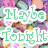 Green text 'Maybe Tonight' overlays a background of pastel-colored heart-shaped candies with pink, purple, blue, and yellow hues.