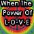 six pixelated icons featuring peace symbols, a globe, and text fragments about love and world peace on colorful backgrounds