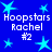 Blue background with light blue stars and white text reading "Hoopstars Rachel #2" in four identical sections.