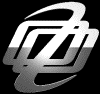 A monochrome animated icon featuring a stylized, abstract shape with flowing curves and layered segments that shift position across frames.