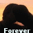 Pixelated image of a person with long dark hair against a gradient background, featuring partial text reading 'Forever' at the bottom.