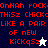 Pixelated red text on dark blue, light gray, and white backgrounds with two distinct cursor icons in the lower corners.