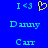 Blue background with cyan text and a yellow heart symbol, showing two identical static frames side-by-side.