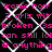 A static image with pink text over a black background featuring white chain-link fence patterns, repeating identical phrases across the frame.