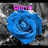 Pixelated blue rose with pink text 'Alina' above it on a gray and black background.