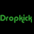 Green text 'Dropkick Murphys' above a pixelated figure on light green background with black and white details.