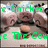 Green text 'Go Chicken' and 'The Com' overlays a pixelated image of two brown chickens on a light background.