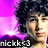 Pixelated image of a person with dark curly hair against a purple-pink gradient background, featuring stylized text at the bottom.