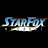 A pixelated green frog mascot wearing a white cap and beige outfit with yellow accents, next to the text "StarFox" in blue and white gradient lettering on a black background.