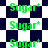 Green 'Sugar*' text repeated across a checkered background with alternating dark blue and white squares.