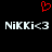 Red pixelated heart symbol above two identical white text strings on black background.