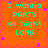 A static image with orange background, cyan text reading "I wanna party all night long," and scattered pink star shapes.