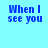 Blue pixelated text on a light blue background with a gray rectangle in the bottom right corner.