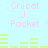 Light blue background with pink text "Chicot J. Pocket" and green horizontal bars in two , showing animation changes in bar positions