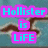 Animated icon with a blue background featuring a brown seagull silhouette; text overlays change from 'Hollister is LiFE' to no text.