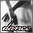 A grayscale animated icon shows a person in motion with the word 'dance' below, featuring subtle color shifts on text and background elements.