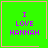 Green square icon with purple text "I LOVE HANNAH" and pink border, featuring a small heart in top-right corner and starburst in bottom-right corner.
