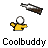 Animated contact sheet showing a yellow stick figure character pouring liquid from bottles into its head across multiple frames, with a final dissolve effect.