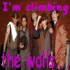 A split-screen image with purple text overlays on a group photo background and white section below.