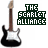 Pixelated electric guitar icon with 'THE SCARLET ALLIANCE' text in green and red, displayed across multiple repeated positions