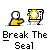 Animated contact sheet of a pixel art character interacting with a toilet across 12 frames showing sequential actions from approaching to breaking the seal.