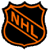 A split-screen buddy icon featuring the NHL shield logo on a white background and "Original Icons .com" text on a green background, both rendered in pixelated style with orange and green colors respectively.