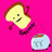Pixelated animated contact sheet showing a toast character and toaster with text elements on pink backgrounds.