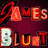 A static image with a dark red radial gradient background, featuring text elements and a central photograph of two people.
