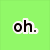 Four distinct text-based icons arranged in a , each on solid colored backgrounds with pixelated black lettering and white outlines