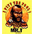 Pixelated icon of a man with long hair and beard, wearing dark clothing, set against yellow background with orange circular pattern; green text 'Original Icons .com' on right.