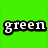 Four colored squares each contain a single word in white pixelated text with black outlines: green on bright green, pink on bright pink, blue on bright blue, yellow on bright yellow.