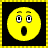 A pixelated yellow emoji face with wide eyes and an open mouth on a black background, next to text reading "OOH I LIKE THAT!" in blocky letters.