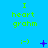 Blue background with green text "I heart grahm" repeated three times, each followed by a purple emoticon and symbol animation sequence.