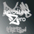 Pixelated static icon with white text and abstract shapes on a dark gray background, featuring the words "aerospace" and "zero" in stylized lettering.