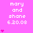 Pixelated pink background with white text 'mary and shane 6.20.08' repeated across multiple , each containing a vertical stack of pink heart icons