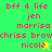 Pixelated text list with names and a star symbol on green and yellow backgrounds, showing animation changes in the star's color.