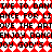 Red and white pixelated pattern with repeated black text reading 'LIVE TO DANCE FOR LIANCE LOVE THE ART ENJOY DANCE JOY GOD'S' on a repeating diamond background.