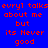 Blue background with red pixelated text repeating 'evryl talks about me but its Never good' across multiple , some words highlighted in cyan